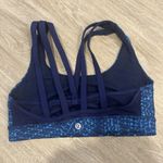 Lululemon Energy Bra Exhale Samba Blue Sz 6 Medium Support Sports Bra Yoga Gym Photo 2