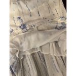 Rails Dress Women Medium Blue White Cloud Tie Dye Linen Blend Delilah Midi Photo 10
