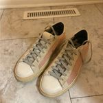 P448  John Eva Spark Pink Glitter Sneakers Photo 1