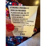 Love moschino Shirt Women 4 Blue Floral Tie Neck Sleeveless Blouse Top Boho Photo 12