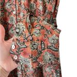 Natural Life Drew Cotton Button Down Rusty Floral Boho Shirt Dress Photo 9
