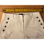 White House | Black Market  The boot Maritime White Trouser Pants Size 4 nautical Photo 2