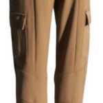 Cache  Olive Tan Slim Leg Cargo Pant Ankle Zipper New Stretch Dress Up $98 NWT Photo 5