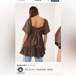 Free People Easy to Love Bubble Mini Dress size XL perfect for Fall Photo 10