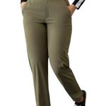 Athleta  Brooklyn Mid Rise Ankle Pants Moss Green Women’s 8 Stretch Lightweight Photo 0