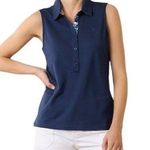 Tommy Bahama  Paradise Piqué Sleeveless Polo Island Navy Size M NWT Golf Resort Photo 0