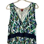 Merona  Ladies Long Maxi, Sleeveless, V Neck Multicolored Summer Dress Size 1 Photo 2
