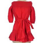 Tularosa Maida Red Off Shoulder Ruffle Mini Dress size XS Photo 2