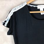 Kathy Ireland  SLEEPWEAR Black Sleep Shirt LARGE Photo 1