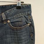 Loft Ann Taylor Dark Blue Straight- Leg Cut Jeans in Size 10P Photo 2