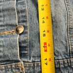 Y2K Vintage 2000s Blue and Gray Jean Jacket with Cropped Style SZ M Coat Size M Photo 7