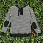 Downeast  Black White Striped Long Sleeve Shirt Size Small Photo 1