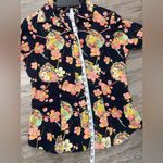 Gap women’s vintage Navy Floral print Shirt 100% cotton size Small Photo 11