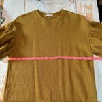 Ulla Johnson  Tillie Ruffle Sweatshirt Dress Size 0 Golden Yellow Neutral Photo 6