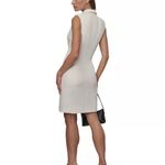 Donna Karan DKNY WOMEN 8 WOVEN NOTCH LAPEL COLLAR NECK SLEEVELESS A-LINE MINI BLAZER DRESS Photo 4