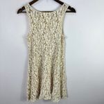 Free People  Lace Dress Small Ivory Sheer Boho Cottagecore Fairy Romantic Vintage Photo 5