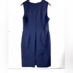 White House | Black Market 10 Smart Workwear Classic Deep Blue Fitted Mini Dress Photo 1