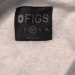 FIGS  gray zipped sweatshirt hooded jacket size medium Photo 2