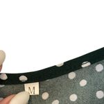 Dark Green Polka Dot Design Crop Top Shirt Wraps & Ties in Front Women’s Medium! Photo 3