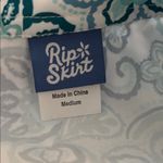 Ripskirt Hawaii Wrap Skirt M Seaglass Floral Beach Swim Cover Teal White Resort Size M Photo 5