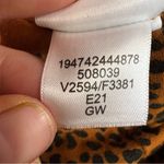 Lands End 508039 Caramel Leopard Mid Rise Knit Leggings Lounge Active Mob Sz S/T Brown Photo 8