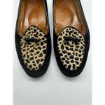 A. Testoni Animal Print Calf Hair Suede Leather Slip On Shoes Made In Italy 6.5 Black Photo 1