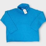 Gianni Bini NWT Soft Oversized Turtleneck in Aqua size Small Photo 0