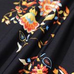 Berlook Black Reversible Floral Tie Bikini Bottom ONLY 62 Photo 7