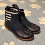 Simply Southern  Navy and White Striped Boots Photo 0
