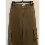 & Other Stories Paris Atelier & Other Stories EU 32 US 2 Green Khaki Wide Leg Cargo Pant Raw Hem Photo 1