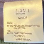 John Galt  full zip fleece jacket, size tag missing but measurements are below. Photo 5