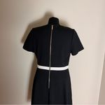 Kate Spade  Black Dress with White Bow Belt NWT Photo 3