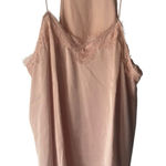 Nine West Women's Size XL Coquette Pink Lace Satin Cami Top Photo 0