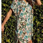 Lost + Wander  size XL/2XL Luau On The Beach Tunic with pockets button front NWT Photo 0