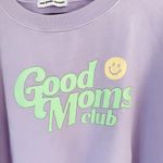 Sun Peony Coconut Good Moms Club Sweatshirt Sz L Purple Size L Photo 3