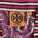 Tory Burch Sapello Silk Magenta Paisley Floral Coverup Tunic Top Photo 4