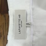 Lafayette 148  Womens Pants 4 100% Linen White Belted Wide Leg Crop‎ Gauzy Photo 4