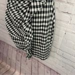 Sabo Skirt New Black Gingham Saha Gingham mini dress cotton ruffle Small Chic White Photo 5