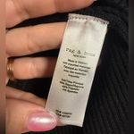 Rag and Bone Black Vee Ribbed Crop Button Up Cardigan Medium Photo 7