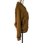 Denim & Flower Small Faux Suede Jacket Full-Zip Pocket Stretch Ricky Singh Brown Photo 2