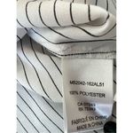 Adrienne Vittadini  White Black Stripe Asymmetrical Sleeveless Blouse XL Photo 3