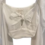 For Love & Lemons  Trisha Crop Top in White Size XS Photo 3