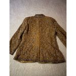 Oscar de la Renta  RARE Golden Embroidered/Beaded Blazer Size 12 Photo 8
