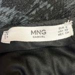 MNG Black Animal Print Snakeskin Long Sleeve V Neck Wrap Mini Bodycon Dress XS Photo 6