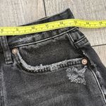 We The Free  Shorts Women’s Cut Off Button Fly Dark Wash Black Denim Photo 6