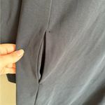 Athleta  Black V-Neck Knee Length Shift Shirt Dress Womens S Modest Minimalist Photo 4