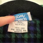 College Town Vintage Plaid Houndstooth Wool Blend Blazer Academia Green Size 6 Photo 4