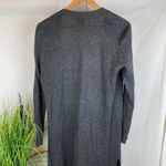 matty m  Gray Ribbed Knit Open Front Duster Sweater M Photo 2