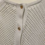 Michael Kors  Back Button Open chunky knit Sweater woman size SMALL gold buttons Photo 2