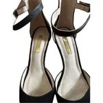 Louise et Cie  black suede kitten heels sz 7 Photo 5